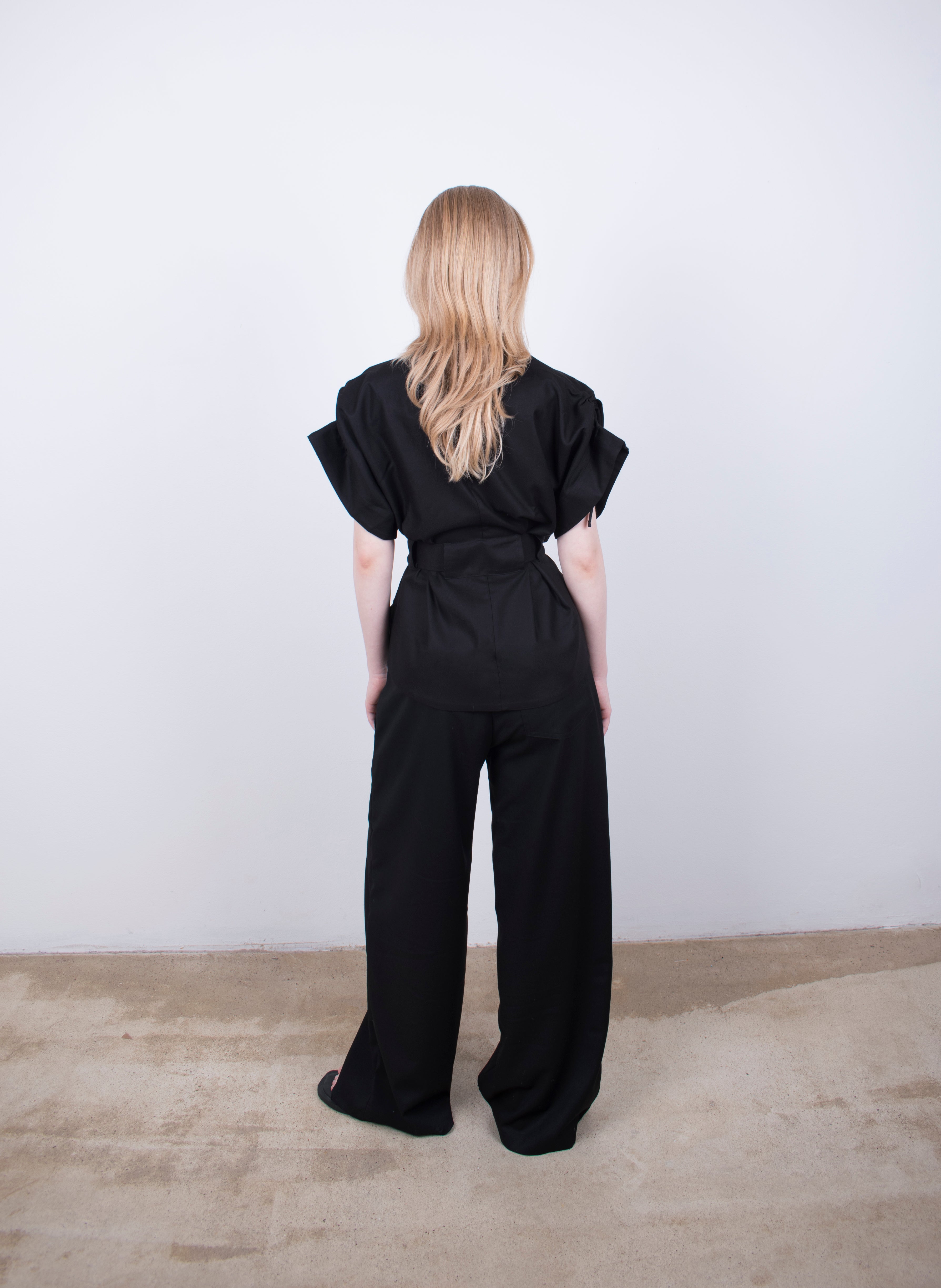 ANJO kimono blouse Black