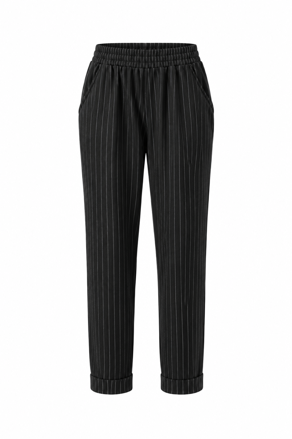 PINSTRIPE STRAIGHT PANTS