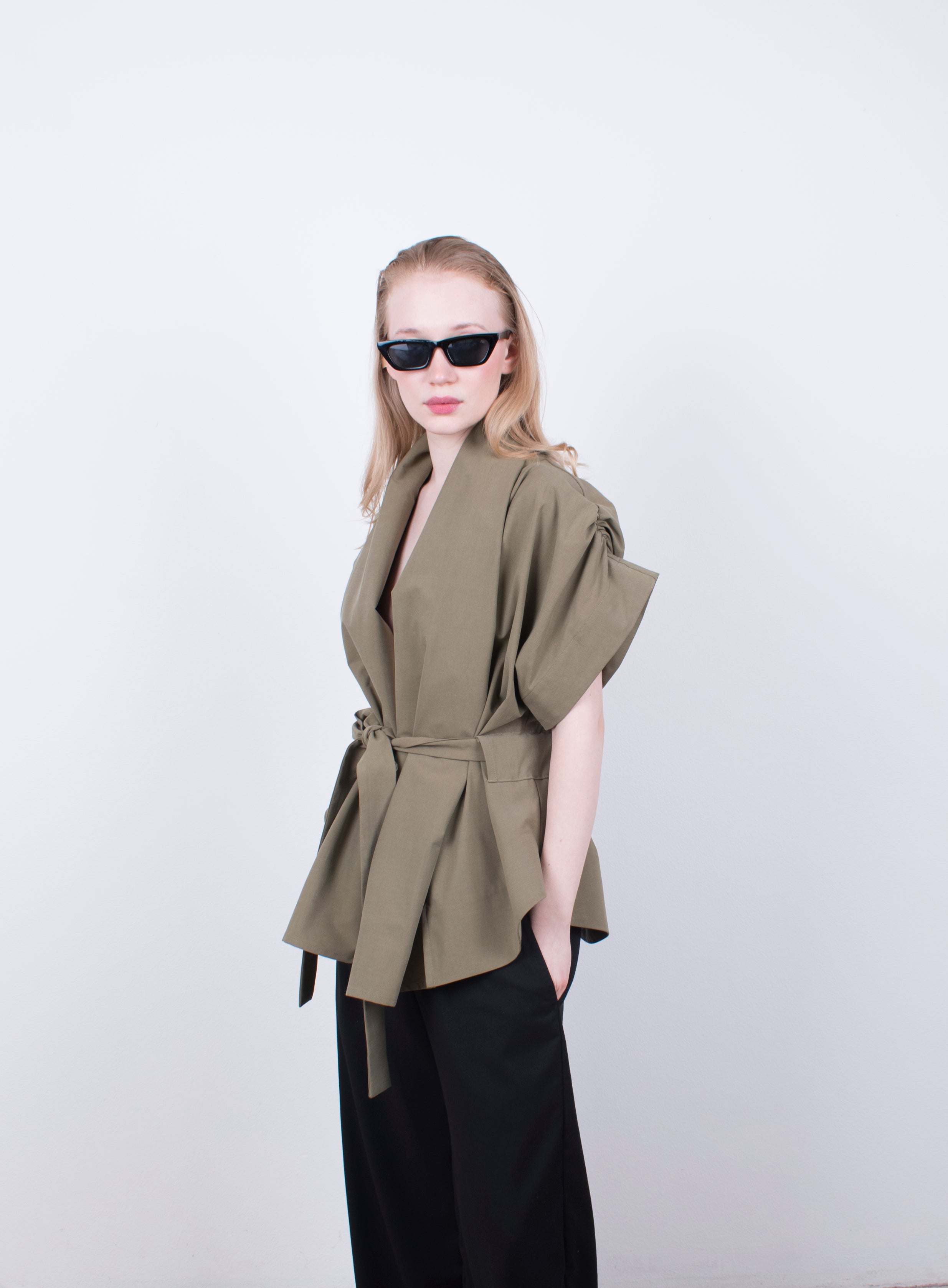 ANJO kimono blouse Utility