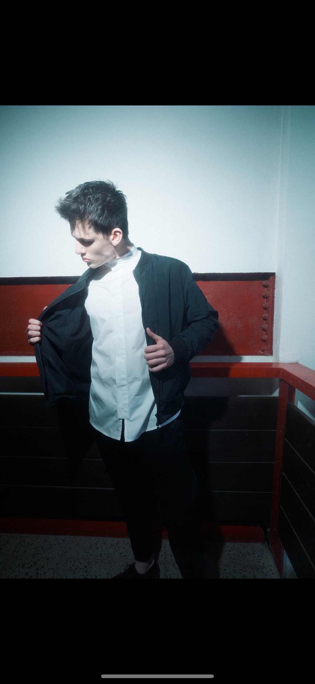 Men’s Simple Bomber Jacket - recycled polyester