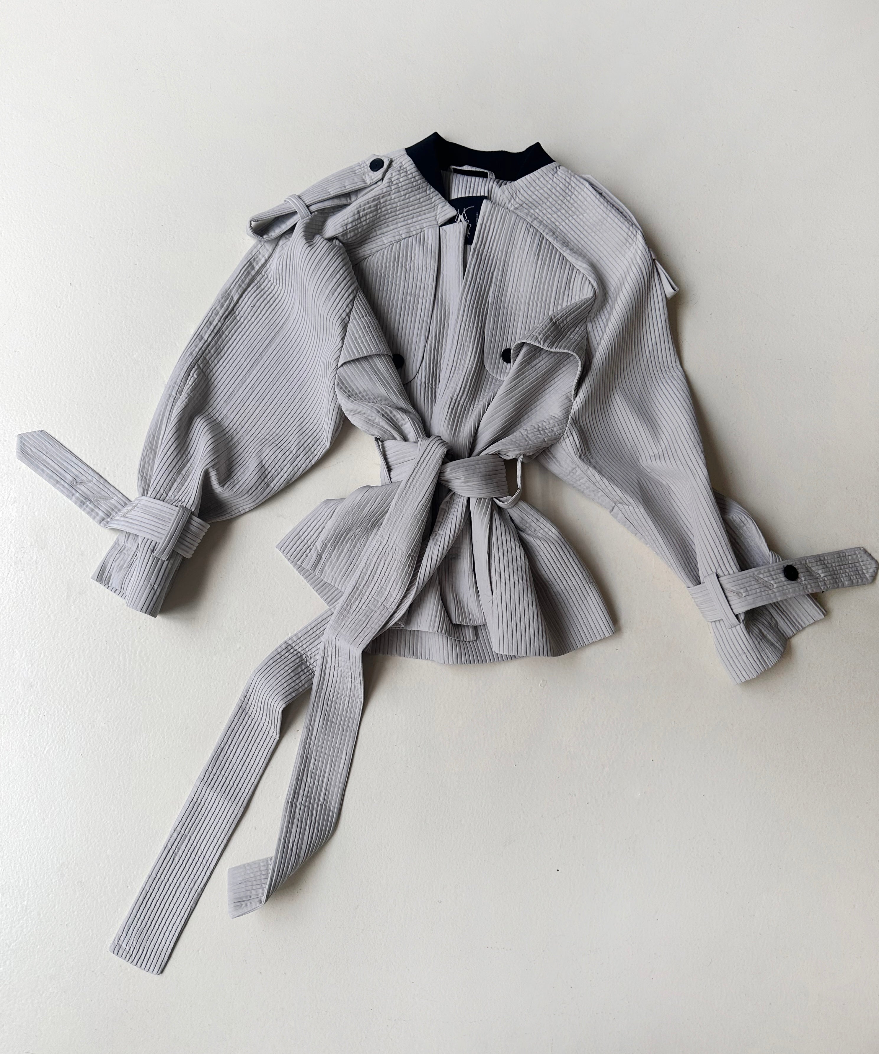 Wrinkled TrenchCoat Short