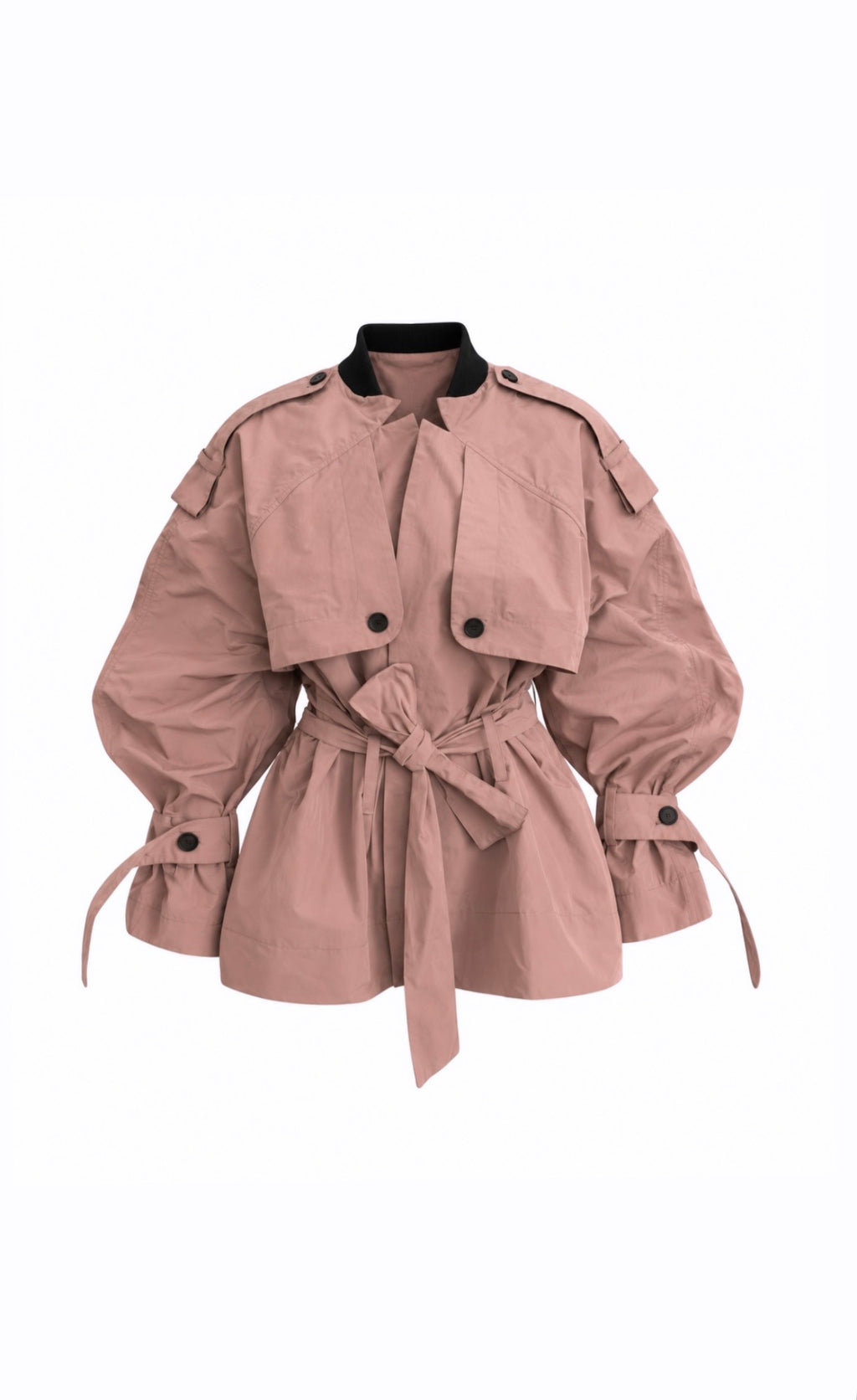 Short Trench Coat - pink