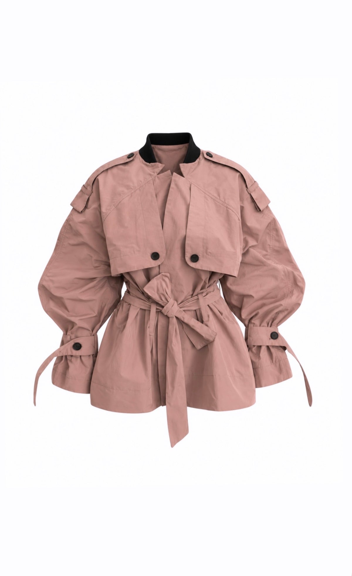 Short Trench Coat - pink
