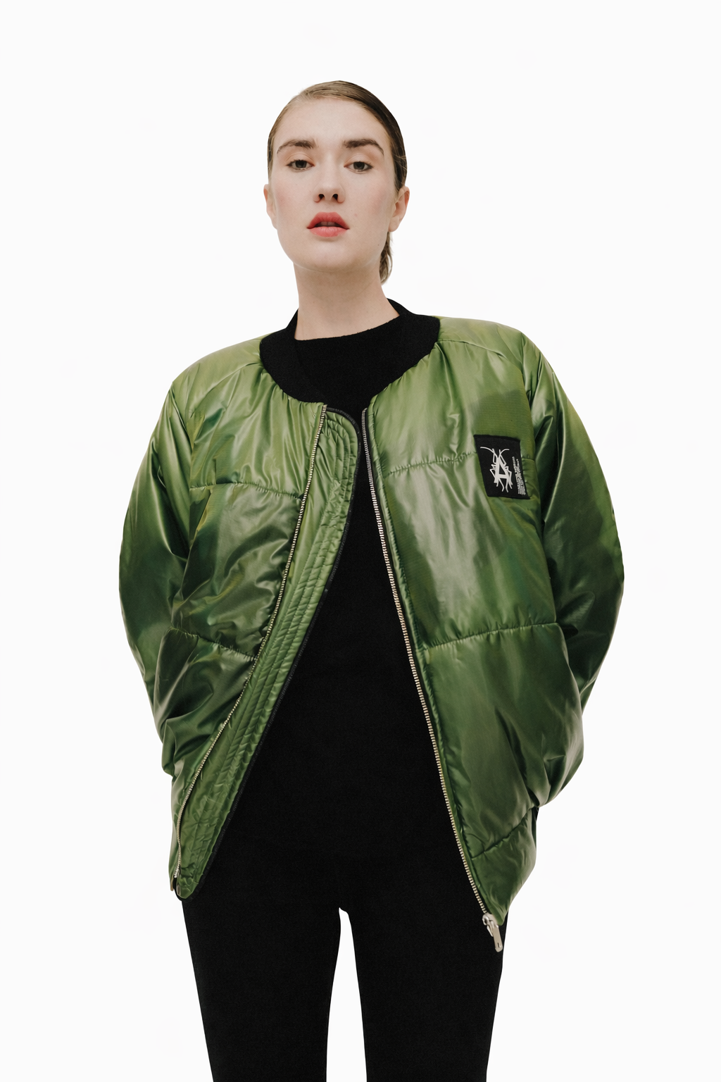 Camouflage Puffer Bomber - DeadStock