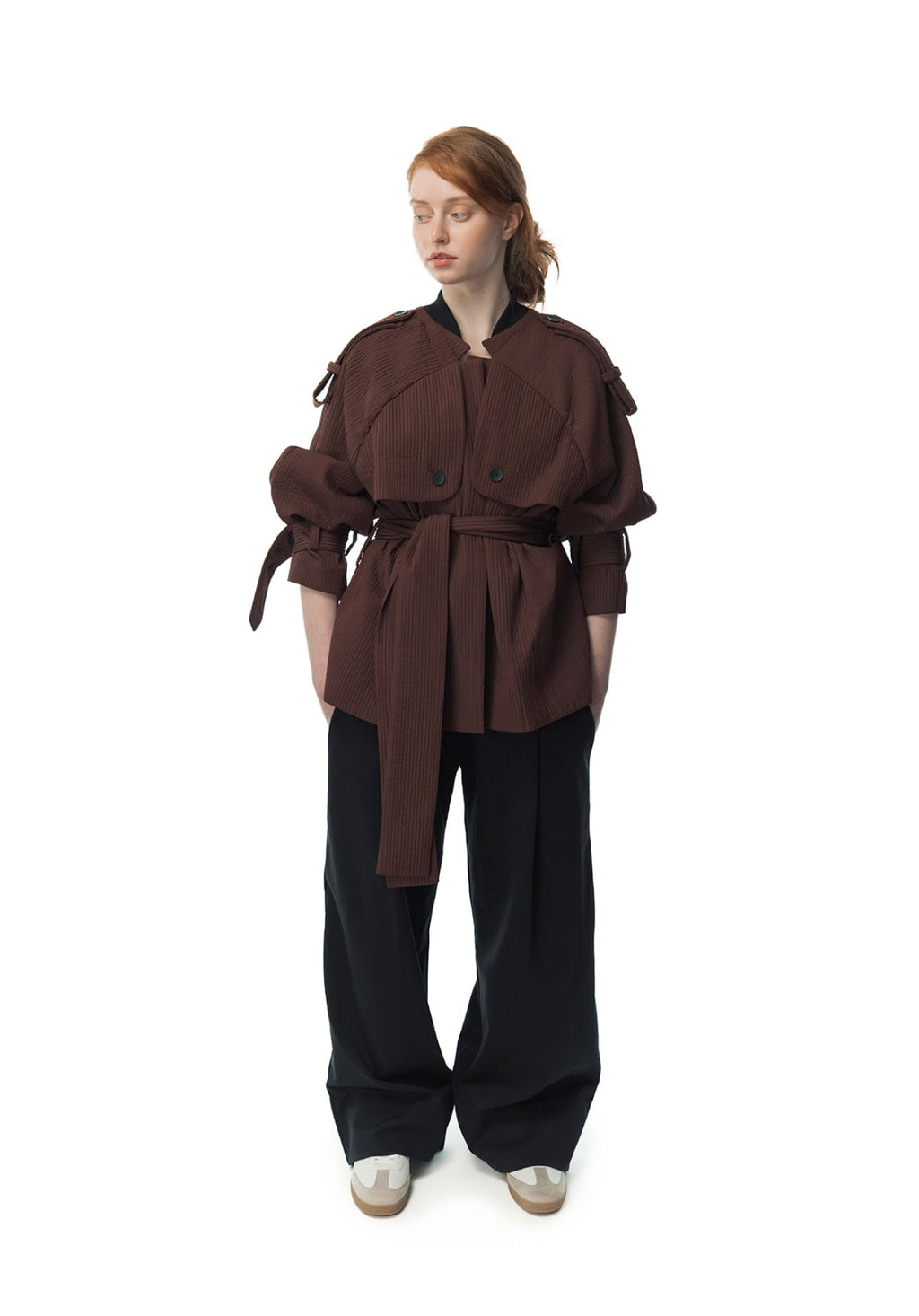 Wrinkled TrenchCoat Short