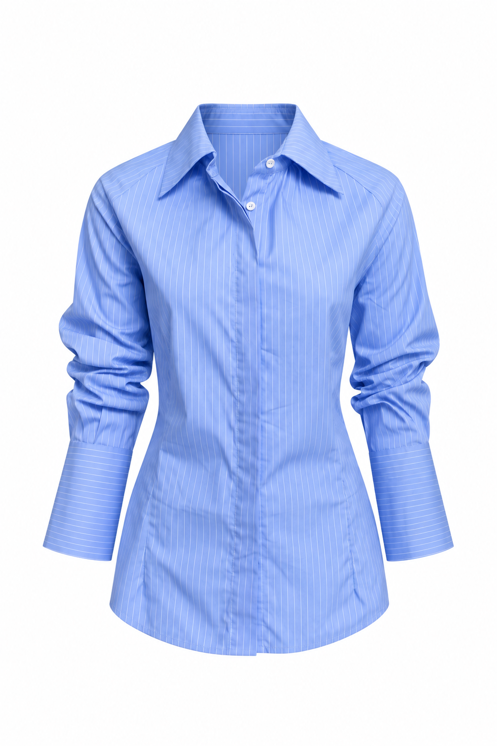 Adeline Shirt - Cotton Poplin Shirt with Collar