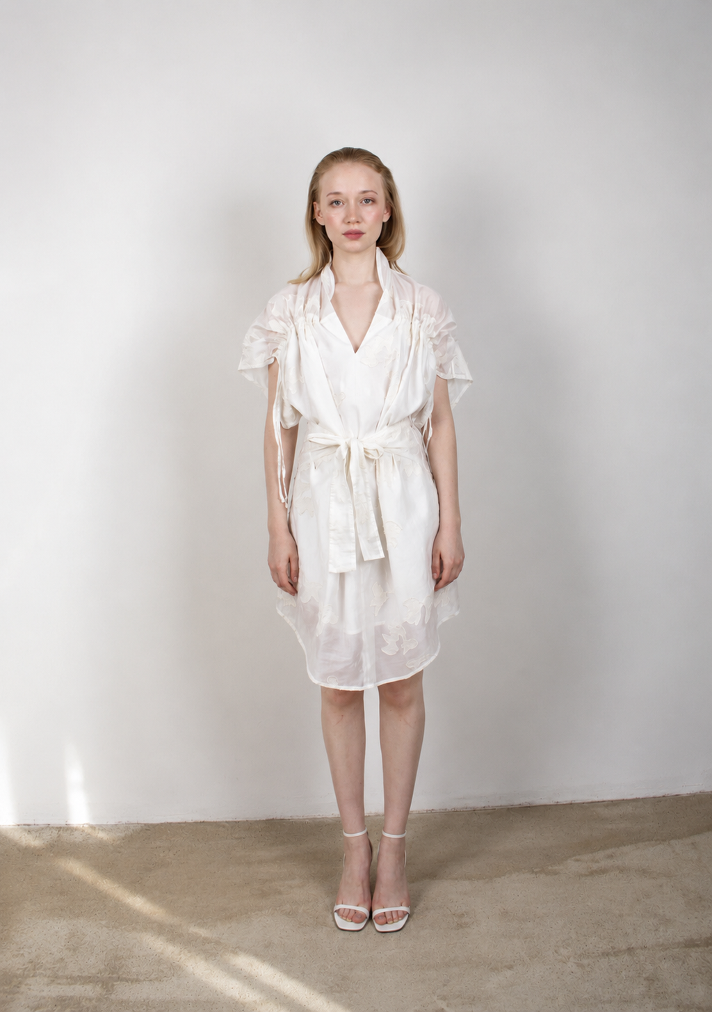 PEONY VEIL dress silk touch
