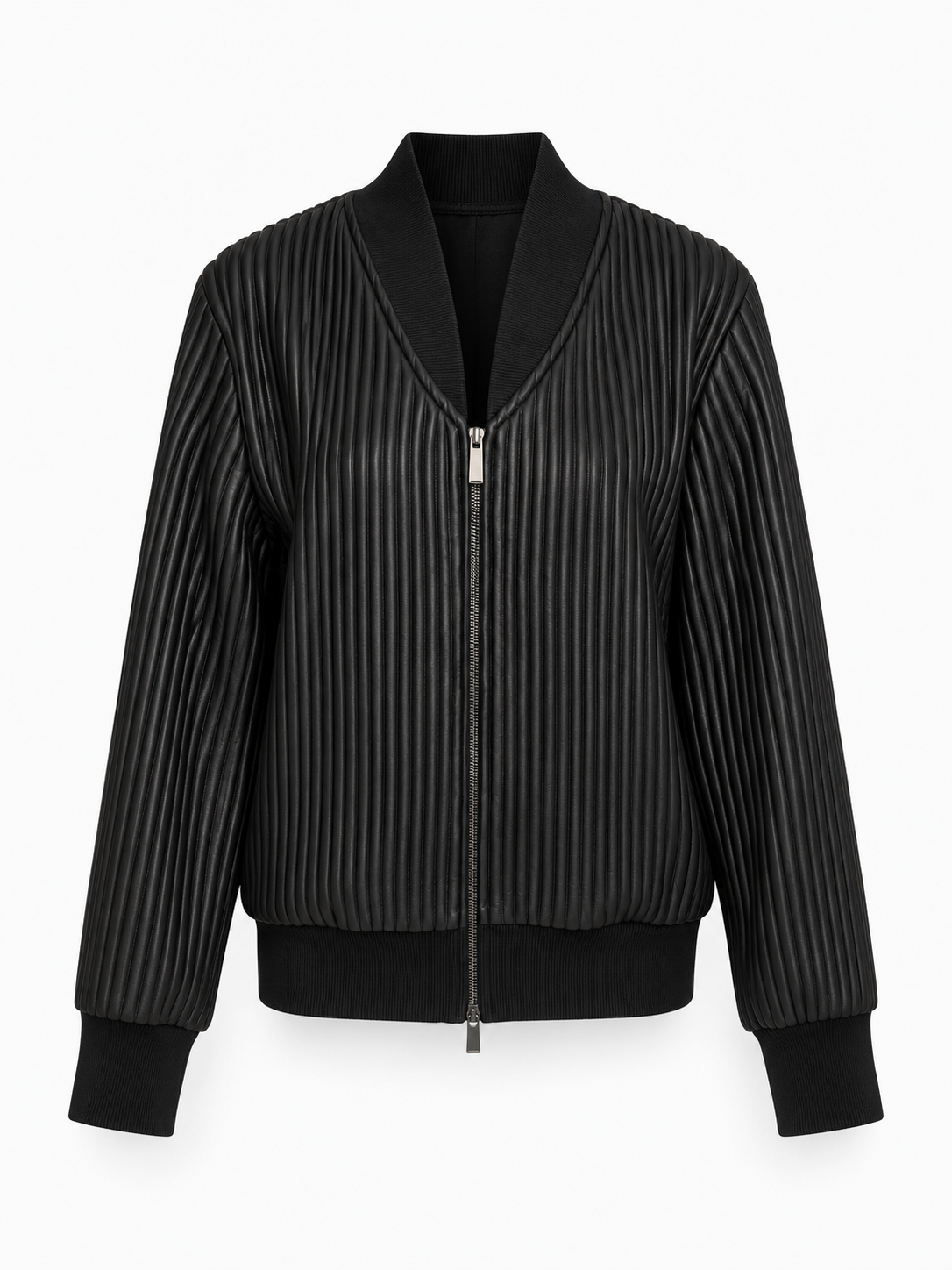 Ribbed Zip Jacket