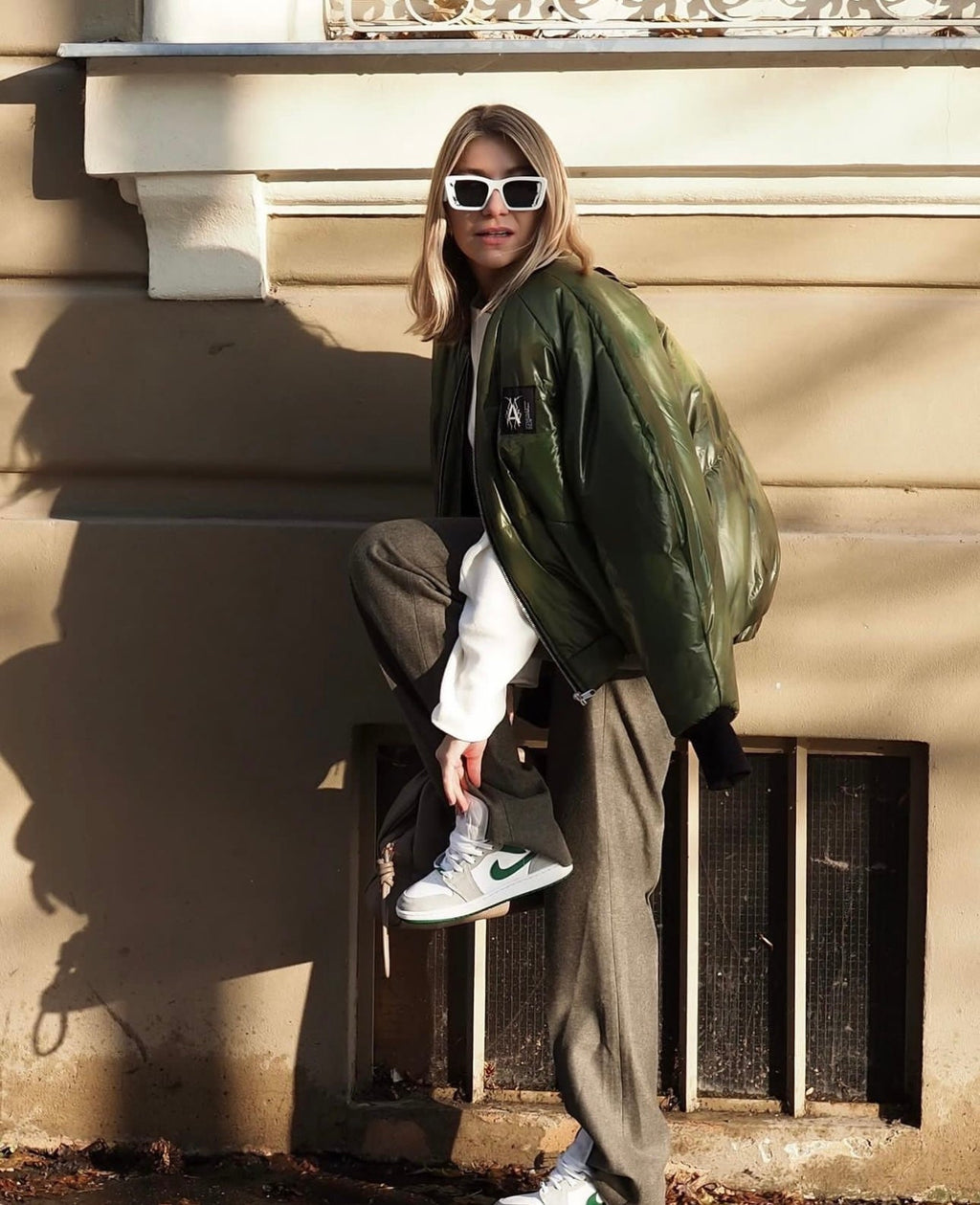 Camouflage Puffer Bomber - DeadStock