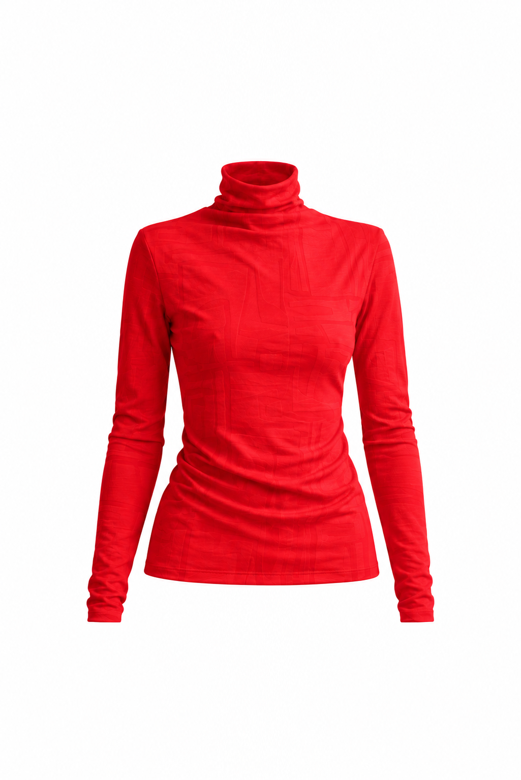 Relief Jacquard Turtleneck