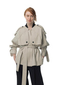 Wrinkled TrenchCoat Short