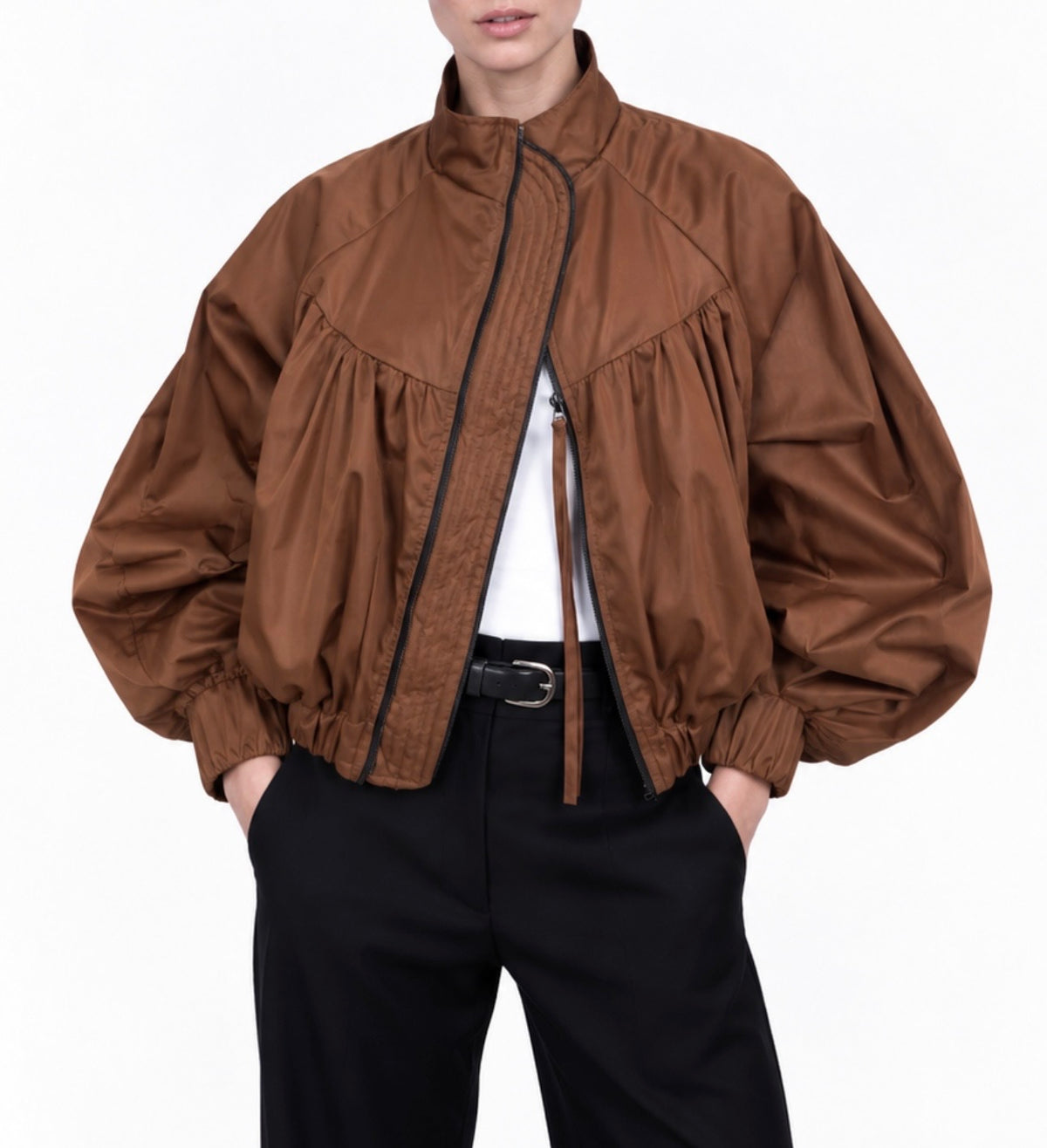 Statement Sleeve Bubble Jacket