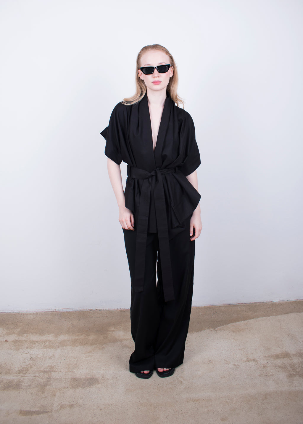 ANJO kimono blouse Black