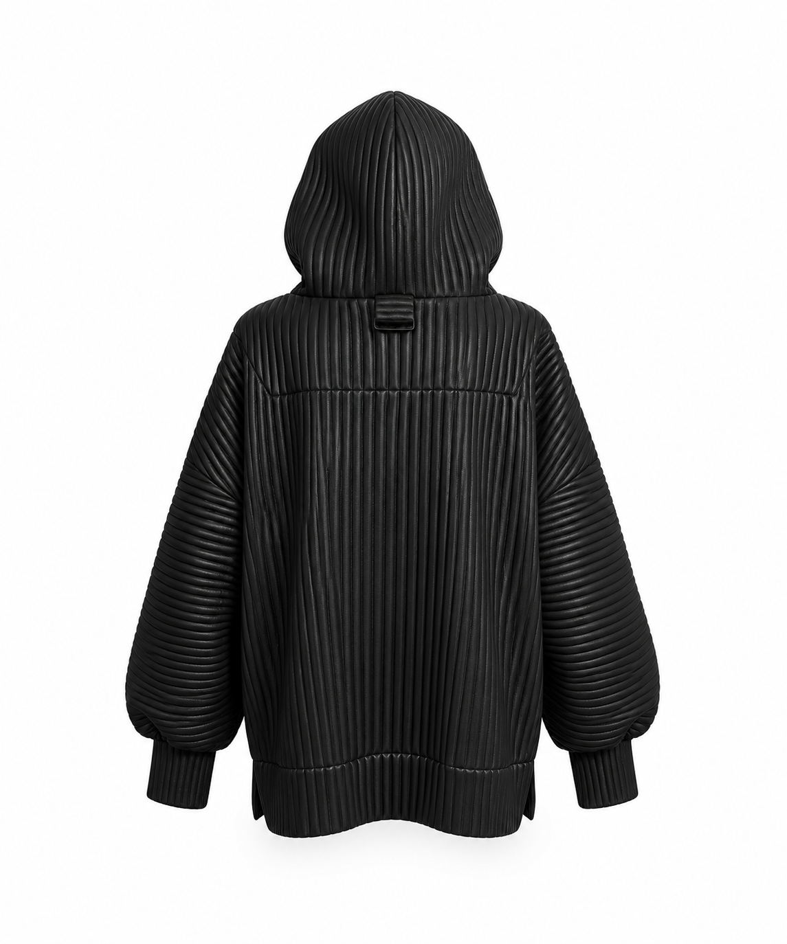 RIBBED HOODIE