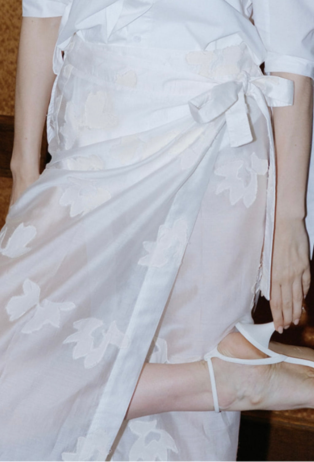 Veil wrap skirt