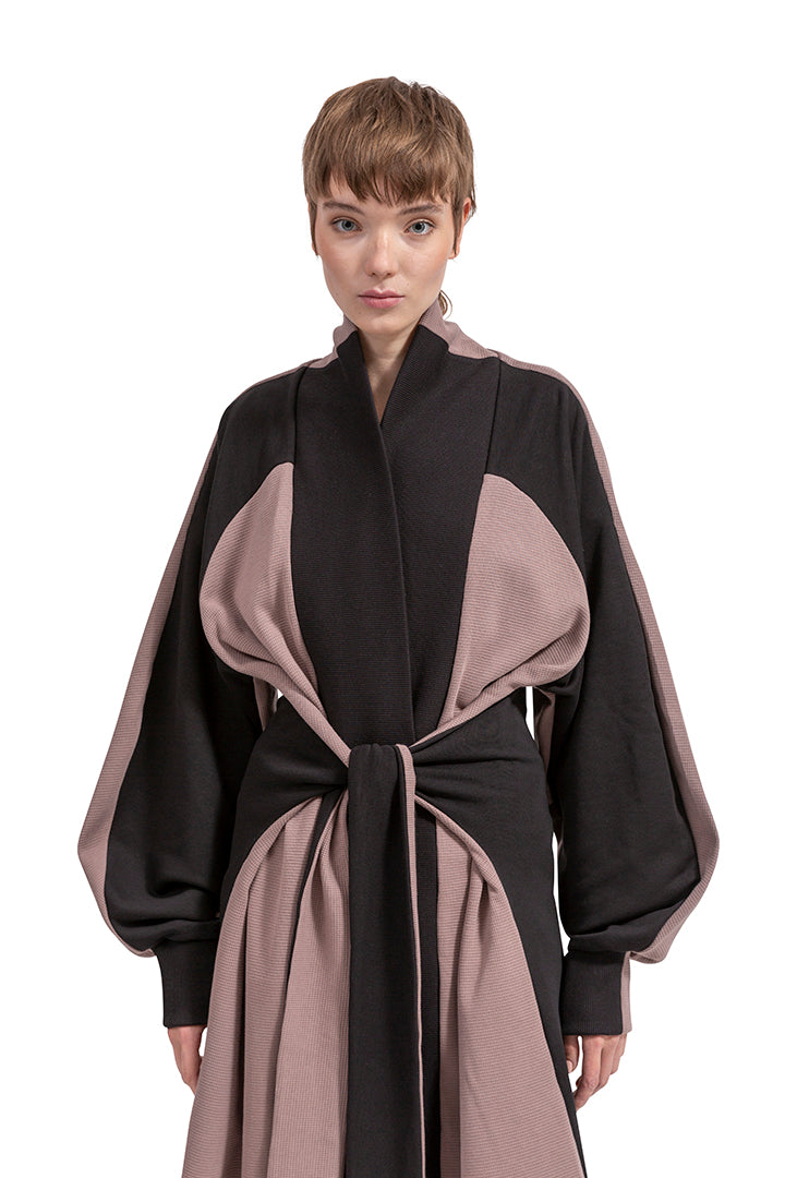 Versatile Cardigan Black-Plum