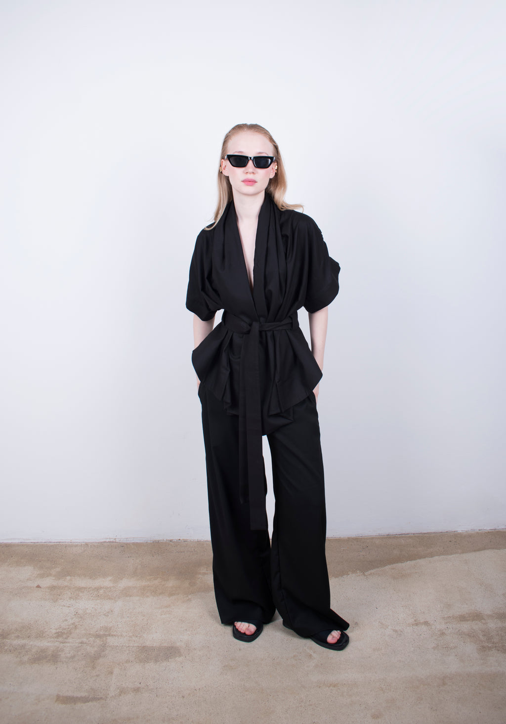 ANJO kimono blouse Black