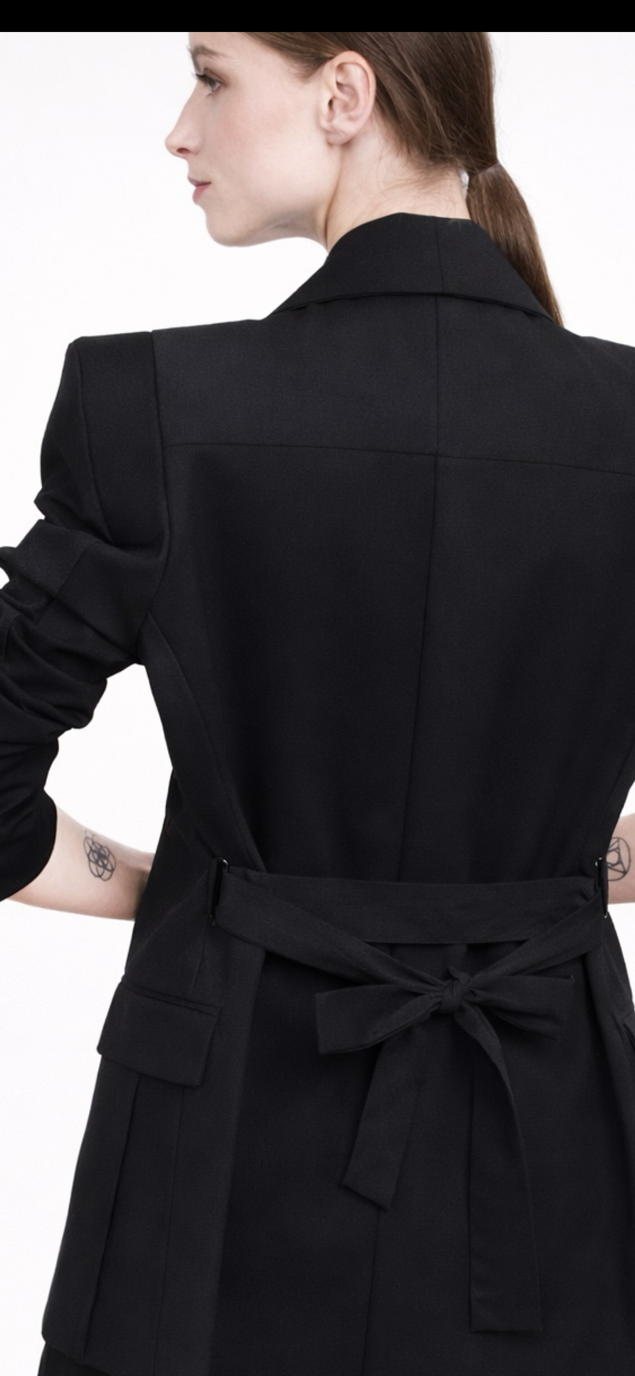 Sculpted Shoulder Blazer Dress