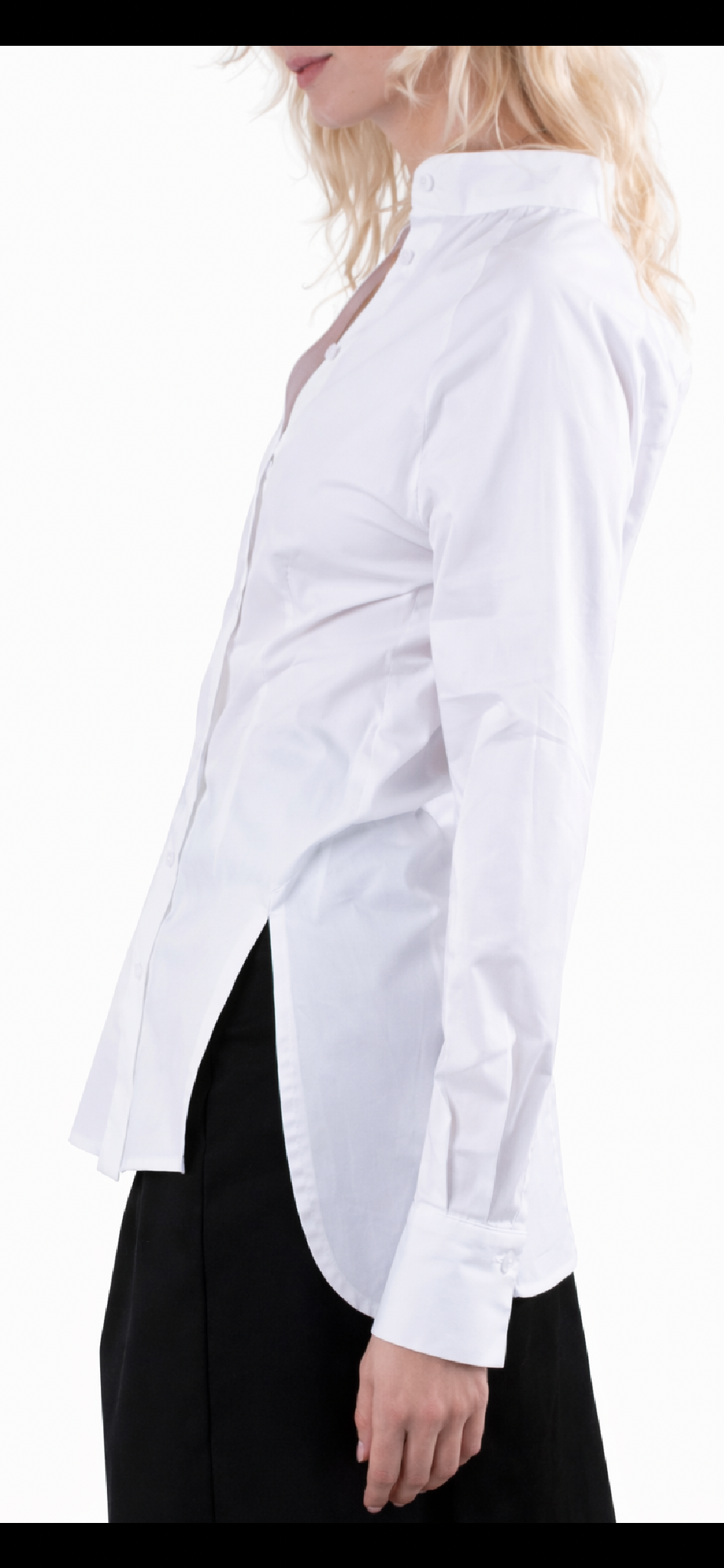 Adeline Shirt - Cotton Poplin Shirt with Collar
