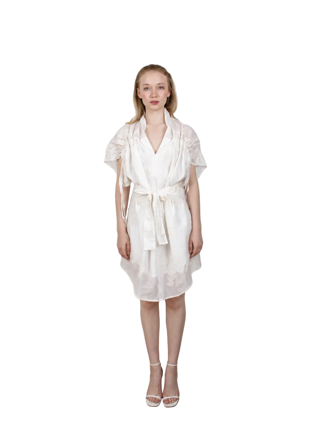 PEONY VEIL dress silk touch