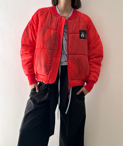 Camouflage Puffer Bomber - DeadStock