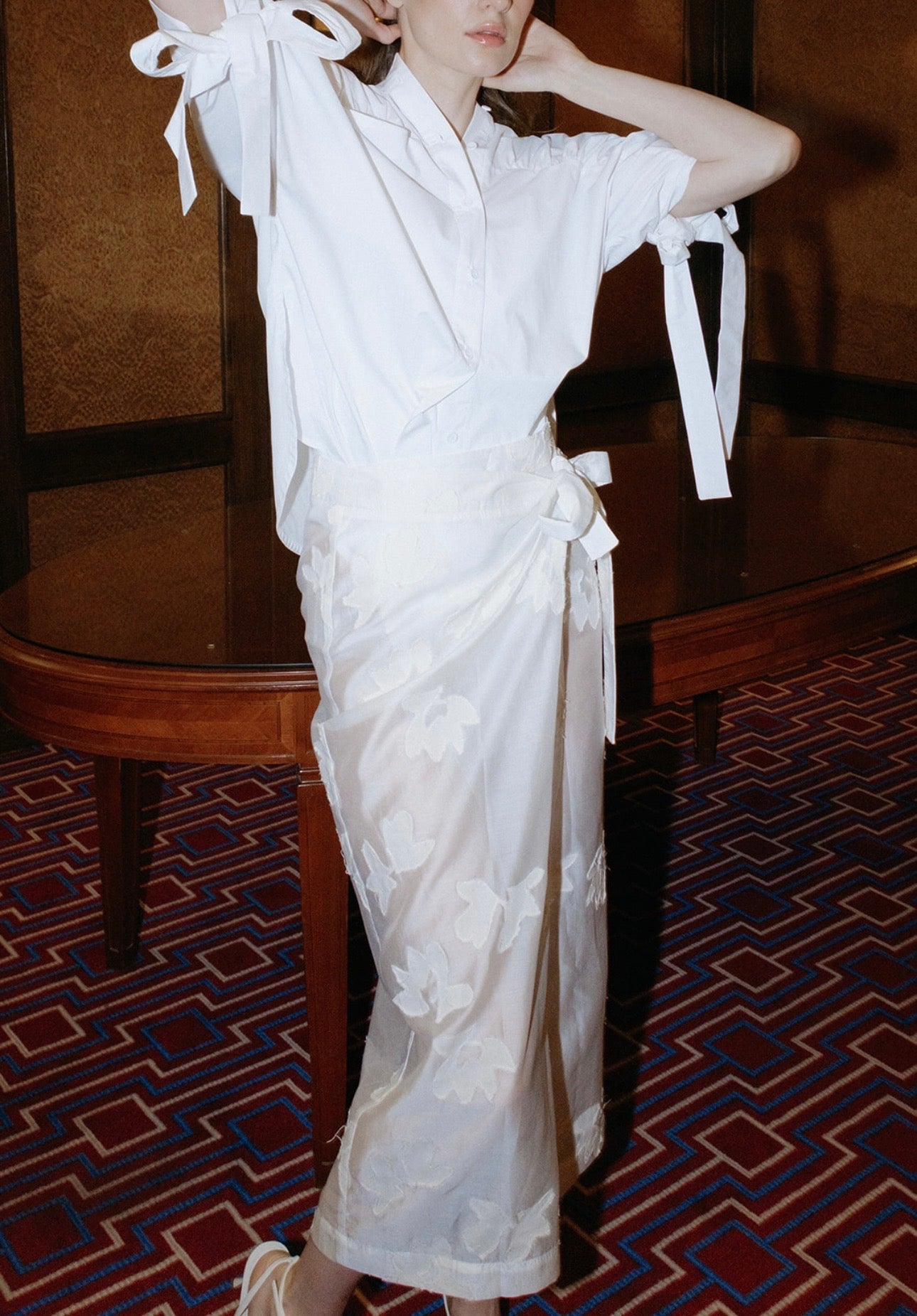 Veil wrap skirt