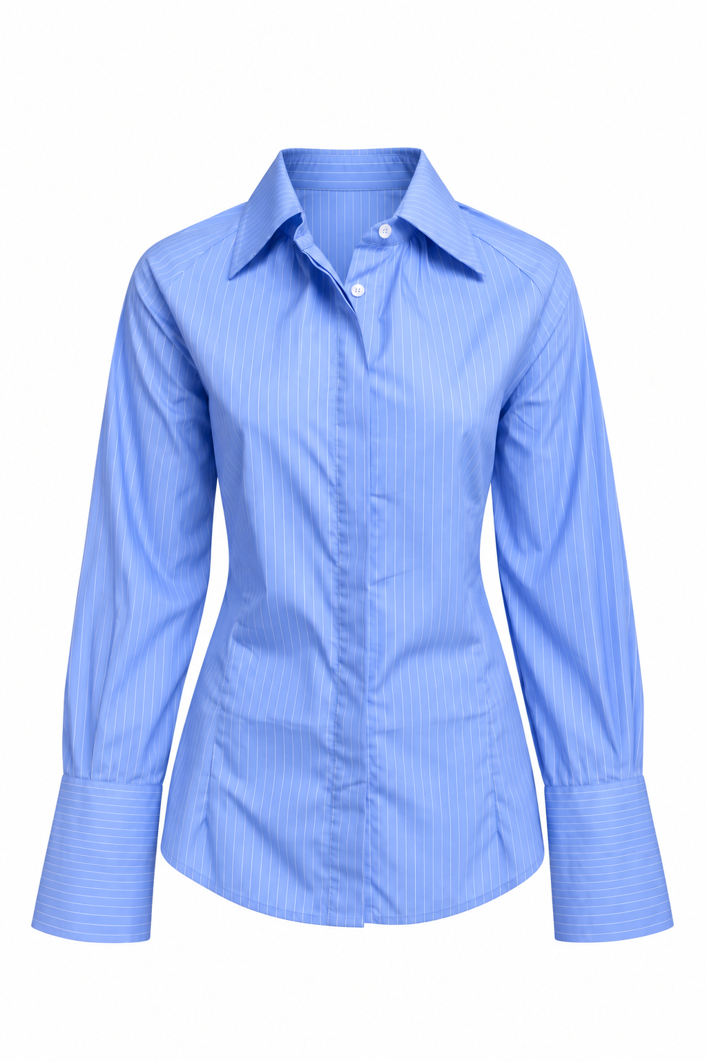 Adeline Shirt - Cotton Poplin Shirt with Collar