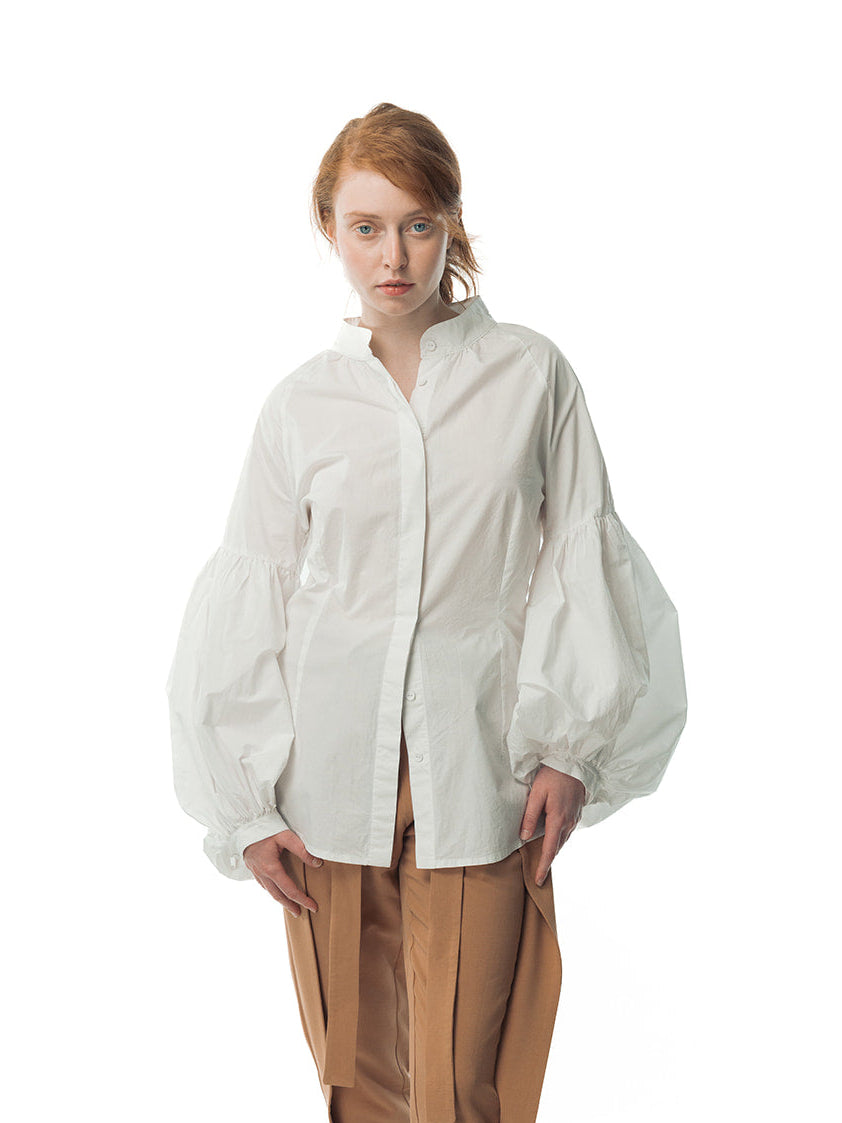 Puffed sleeves blouse