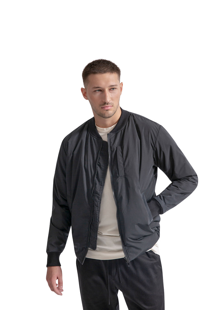 Men’s Simple Bomber Jacket - recycled polyester