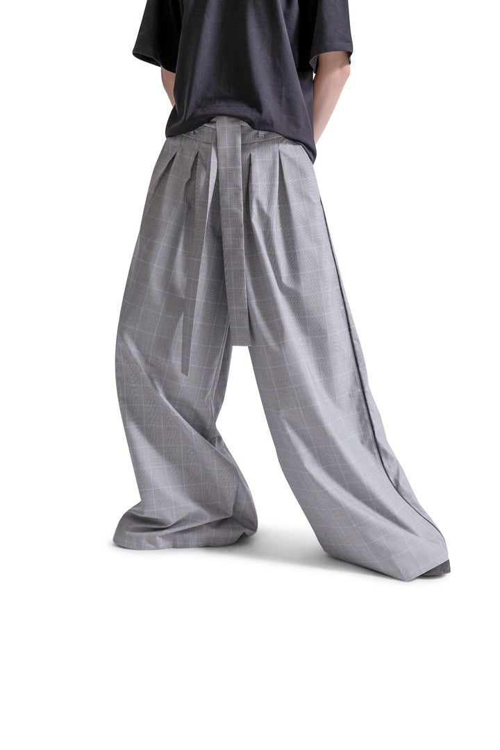 Wide Pants Plaid