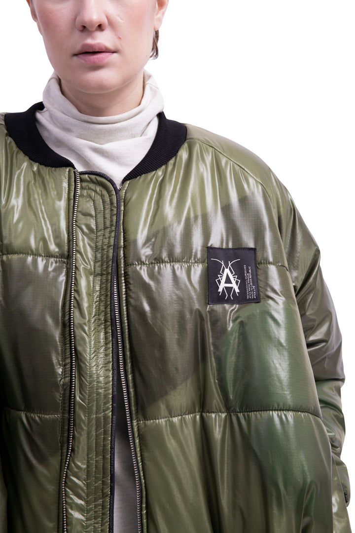 Camouflage Puffer Bomber - DeadStock