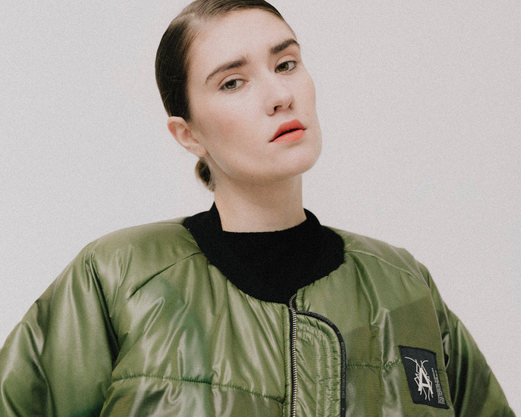 Camouflage Puffer Bomber - DeadStock