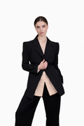 Sculpted Shoulder Blazer