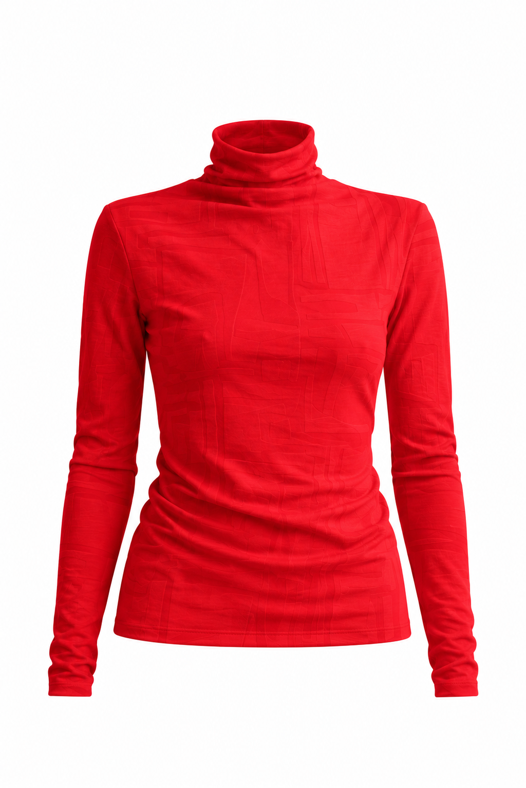 Relief Jacquard Turtleneck