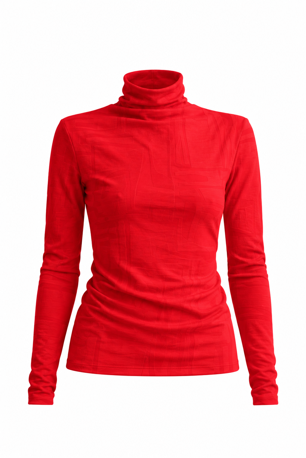 Relief Jacquard Turtleneck
